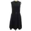 BLUE LABEL CRESTBRIDGE Вязаное платье без рукавов 38 черный Женский Б/У