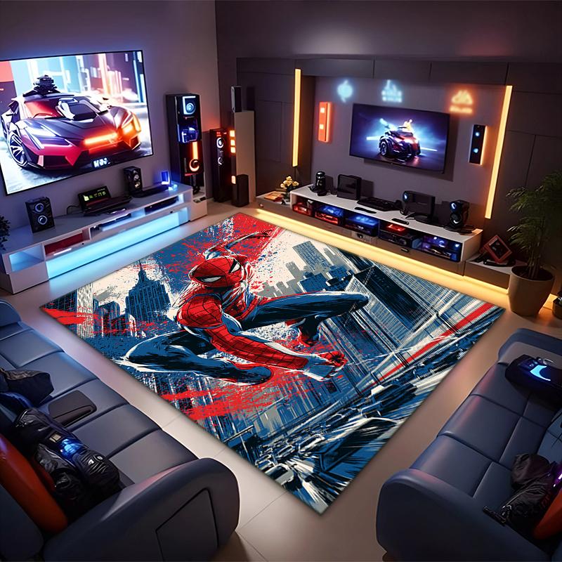 1PC Spider-Man Rug - home decoration Carpet For Living Room Bedroom Flooring Computer Chair Area Rug