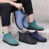 Men Breathable Rain Boots Waterproof Platform Rain Shoes Fashion Brand Ankle Rainboots 2024 Slip On Rain Shoes Male Size 39-45