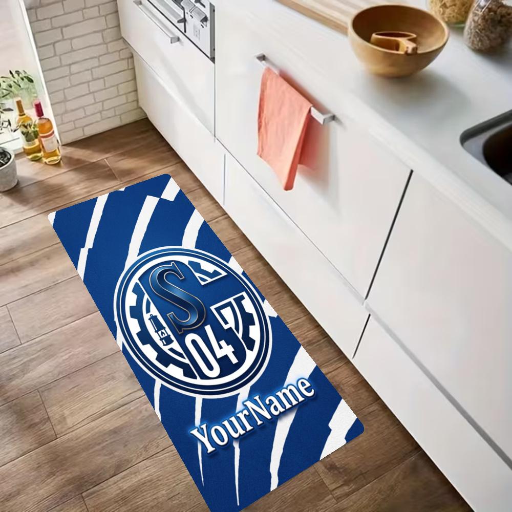 Fc Schalke Customize Your Name Kitchen Rug Runner Rug Laundry Mat Hallway Entryway The Best Gift Choice