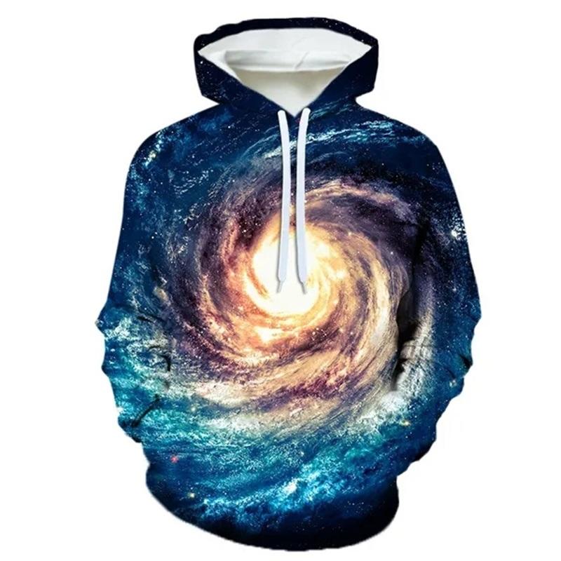 New 3D Galaxy Space Printing Popular Sweatshirt Four Seasons Men's And Women's Kids Fashion Original Ceded Street Hoodie