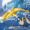 2024 New RC Shark Toy Simulation Submarine LED Spraying Whale Remote Control Animal Waterproof Bathtub Swimming Pool Electric Toy Children Boy Gift