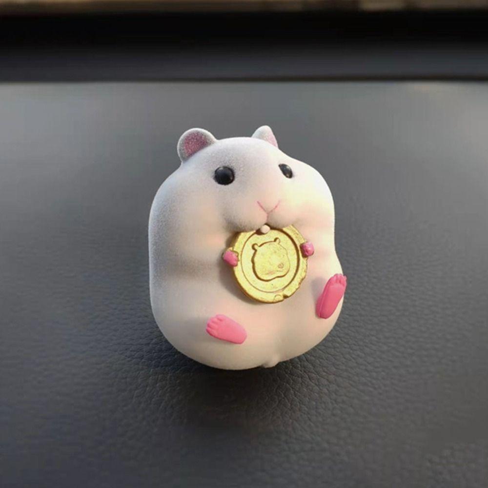 Decor Stealing Hamster Car Oranments Auto Dashboard Model Hamster Model Toy Hamster Action Figure