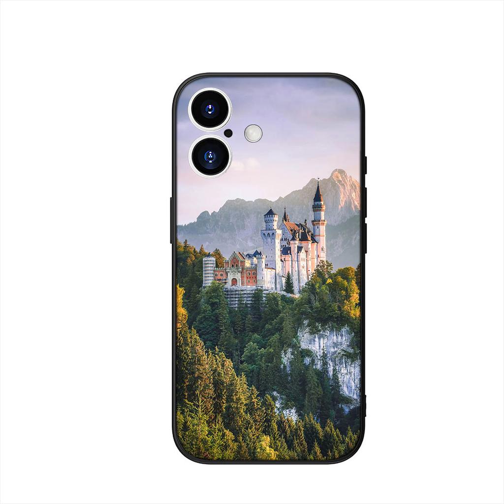 Phone Cover for Samsung Galaxy A55 A54 A25 A36 A17 A26 A35 A33 A34 A14 A37 S8 S9 S20 S21 FE S10 Plus Case Mountain Forest Casing