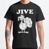 Футболка с принтом Jive Turkey больших размеров S-3XL, мужские топы, модная одежда, футболки
