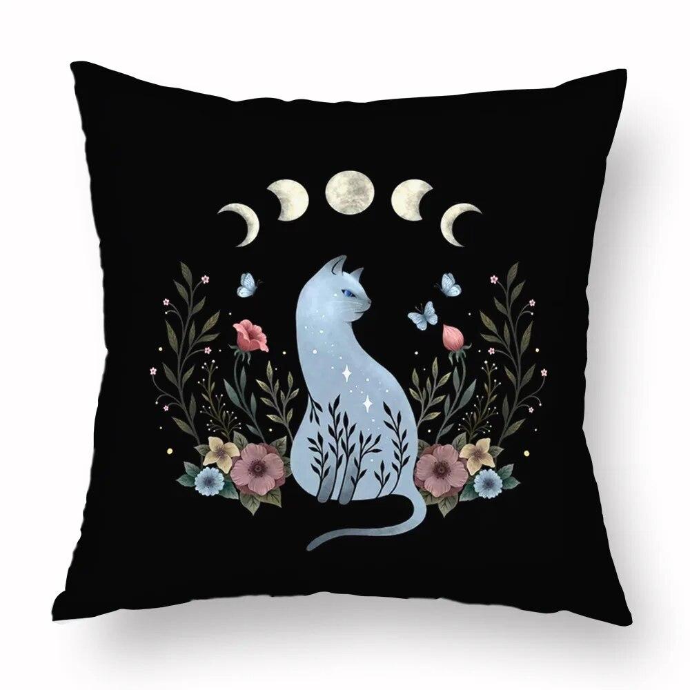 Magic Psychedelic Moon Print Pattern Sofa Cushion Cover Pillowcase Home Party Car Bedding