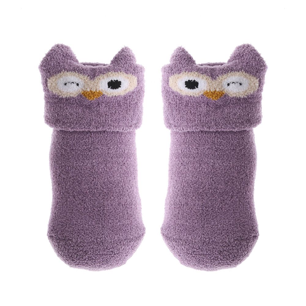 Animals Plush Soft Thickening Floor Sox Coral velvet socks Newborn Toddler Socks Anti-slip Slippers