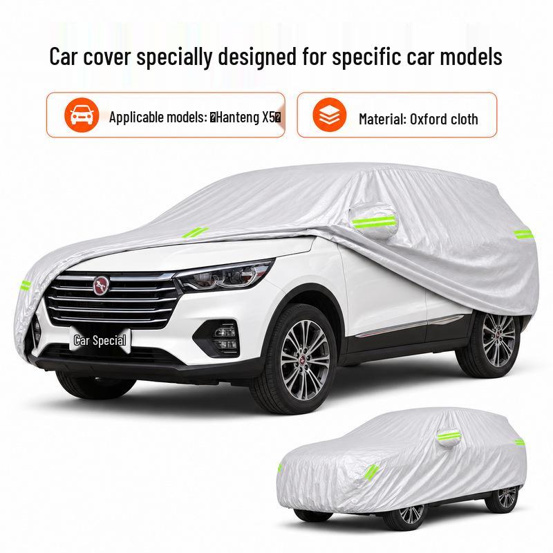 Чехол для автомобиля Hanteng X5: Всесезонная, водонепроницаемая и солнцезащитная, теплоизолирующая ткань Оксфорд