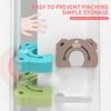 Kitchen Bedroom Door Clip Soft Door Stopper Guard Baby Kids Safety Finger Protector