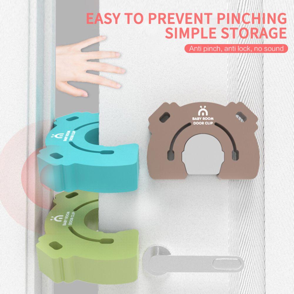 Kitchen Bedroom Door Clip Soft Door Stopper Guard Baby Kids Safety Finger Protector