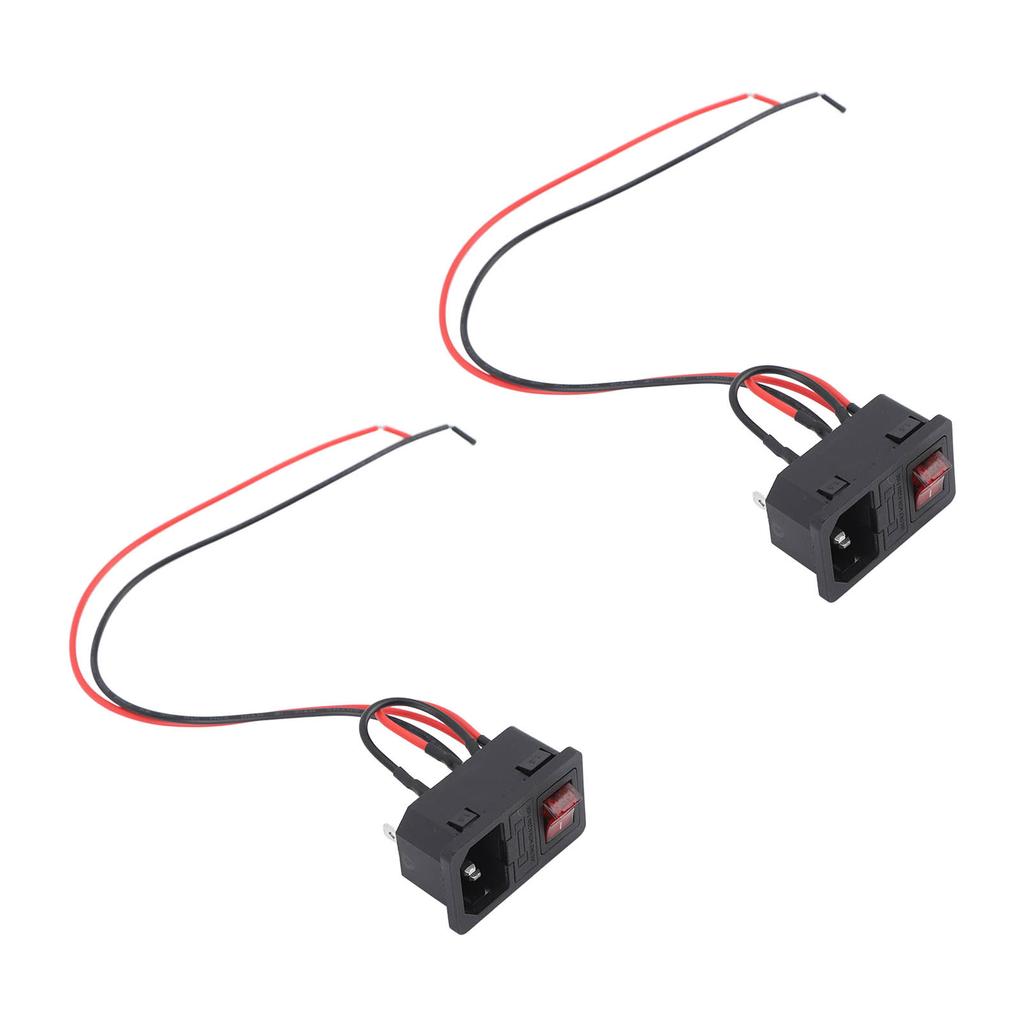 2PCS Pottery Machine Power Switch Push Button Safe Heat Resistant Easy to Use for Ceramic Machine