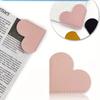 10pcs Random Creative and Simple Love Bookmark Pu Portable Book Page Clip Heart-shaped Bookmark Gift Corner Labeling