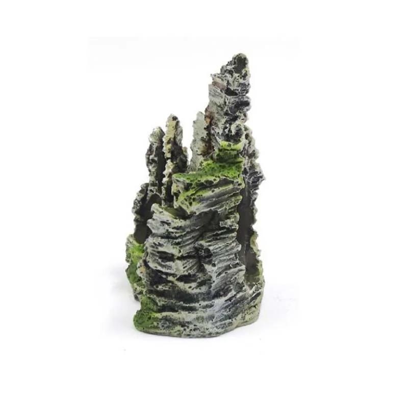1x смола аквариум рокарий орнамент горная пещера каменный вид украшение для аквариума случайное