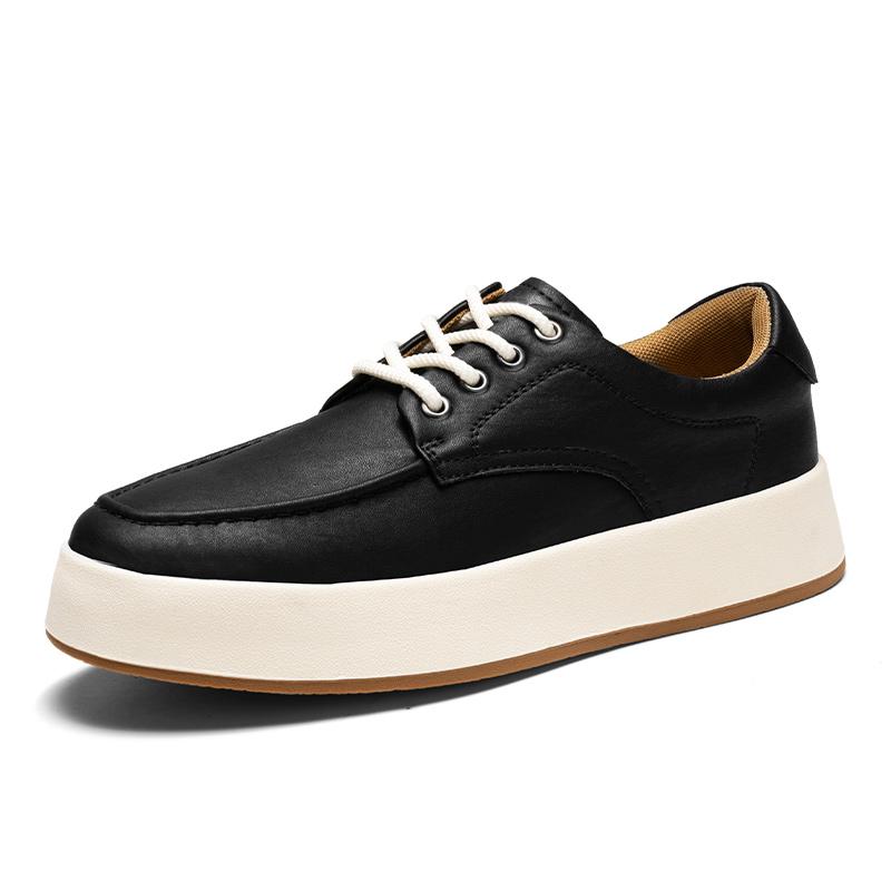 Модная мужская обувь класса люкс, повседневная обувь на шнуровке для мужчин, новое поступление, удобная обувь для ходьбы, классические кожаные туфли для скейтбординга для мужчин