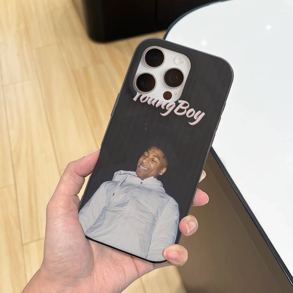 Чехол для телефона рэпера Youngboy Never Broke Again Для IPhone 17 16 15 14 13 12 11 Гофрированный Матовый Мягкий Чехол Противоскользящий