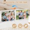 4x6 Acrylic Picture Frames, 6 Pack Double Sided Magnetic Picture Frames, 20mm Thicker Frameless Clear Photo Frame, Acrylic Photo Frame Freestanding