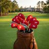 10pcs EVA Surface Golf Iron Head Covers Durable Fabric Head Protect Cover  Fits Most Iron Clubs
