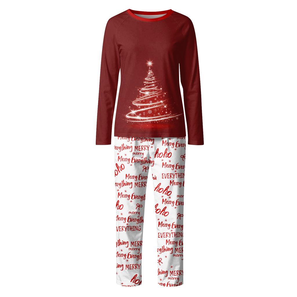 Christmas Day 3D Prints Family Matching Long Sleeve Tops+Pants Set Family Matching Sets