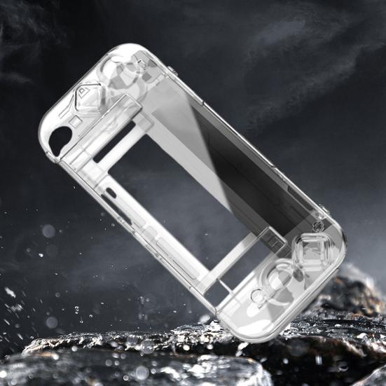 Clear Protective Case Full Protective Cover Anti-Shock Anti-Scratch Easy Plug-in Base Shell for Nintendo Switch