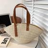 Summer Large Capacity Bag Women's New Style Small Woven Women's Bag Fashion Shoulder Bag Vegetable Basket Versatile Straw Woven