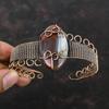 Montana Agate Cuff Bracelet Copper Wire Wrapped Bangle Adjustable Cuff Bracelet Handmade Cuff Copper Jewelry Gemstone Bangle Gift For Women