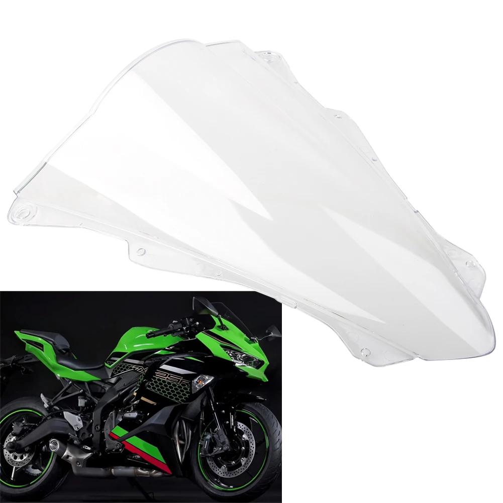 Motorcycle For Kawasaki Ninja ZX 25R Windshield Windscreen Double Bubble ABS Wind Deflector