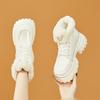 European and American Thick Soled Raised Snow Boots for Women's 2024 Winter New Plush Lace Up Short Boots Zapatillas Mujer Traf