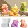 Elephant Aromatherapy Candle Mold Set: DIY Mother and Baby Elephant Resin Ornament