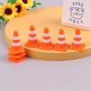 7Pcs Mini Traffic Road Cones Toys Training Roadblock Signs Educational Toy