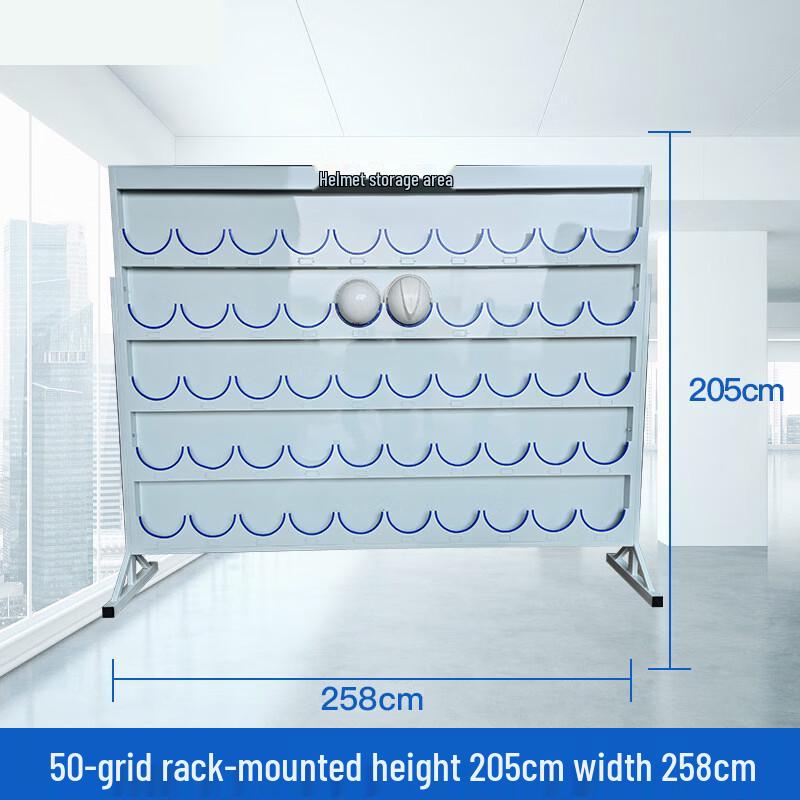 Galvanized Safety Helmet Storage Rack with Label Frame