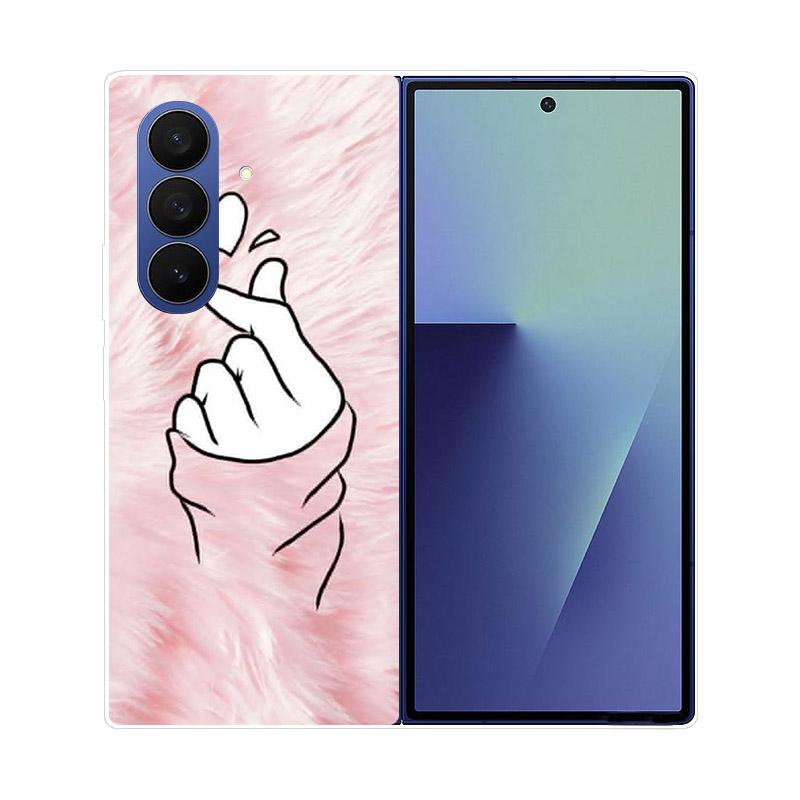 Прозрачный складной чехол для телефона Samsung Galaxy Z Fold 6 7 Прозрачная ударопрочная жесткая крышка из ПК для Samsung Z Fold7 Fold6 Чехол Capa