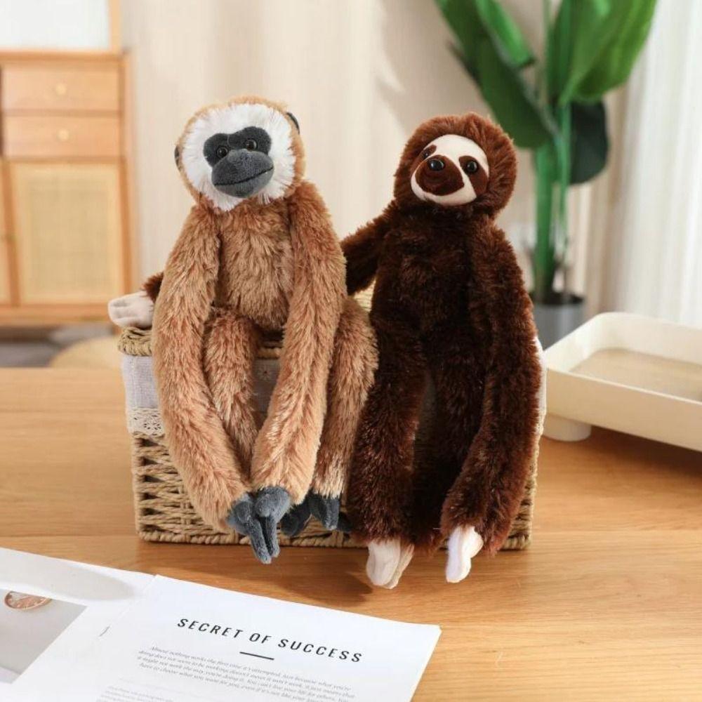 Realistice Monkey Plush Toy Long Arm Orangutan Plush Doll Large Plush Monkey Doll Room Decor