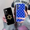 Еврейская звезда Давида Мобильный чехол для телефона Samsung Galaxy S25 S24 S23 S22 S21Plus FE Ultra Прозрачный Цветной Чехол Чехол Красивый