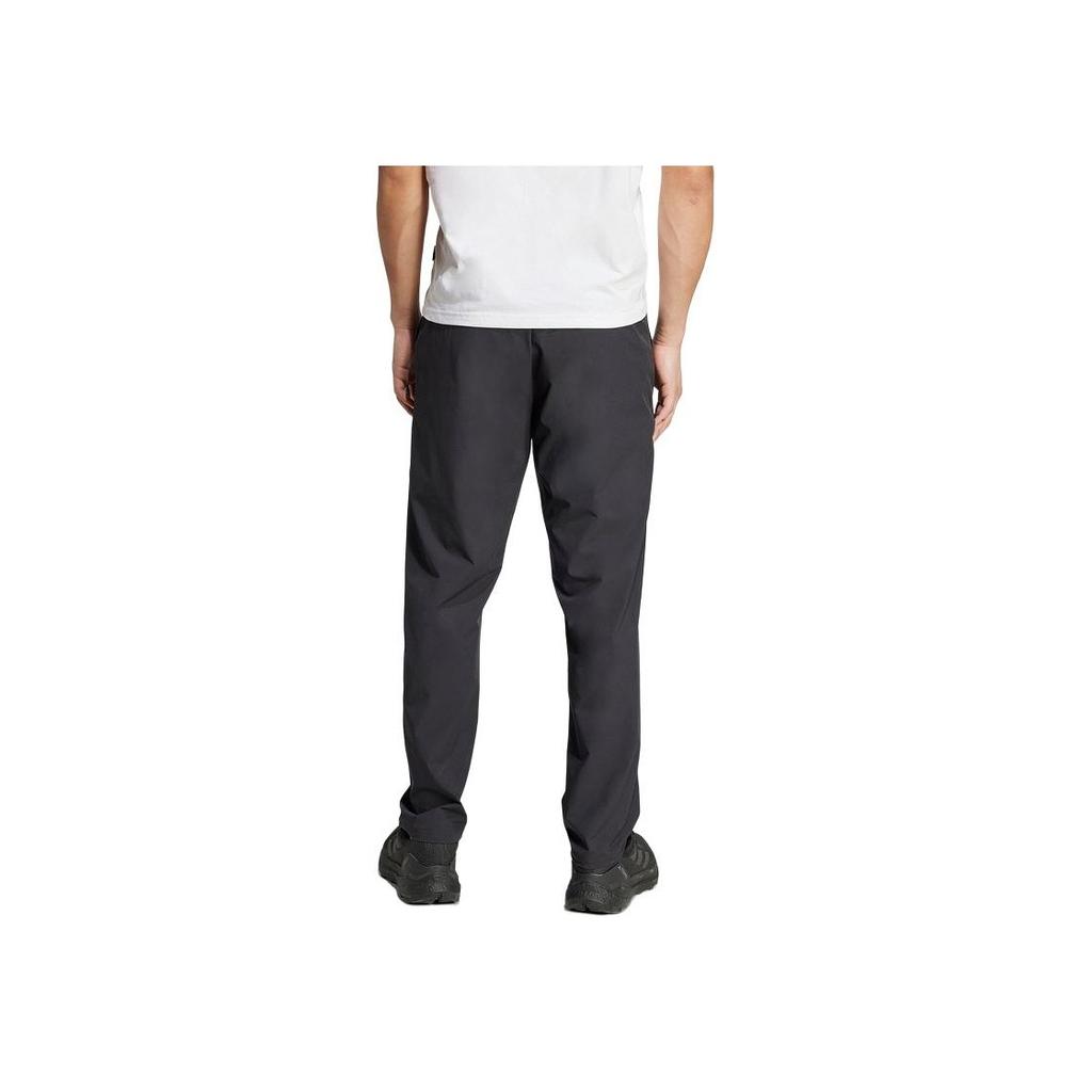 adidas SS25 Мода Удобные Мягкие Приятные к коже Дышащие Трикотажные Спортивные Штаны Мужские Брюки Черные JW4825