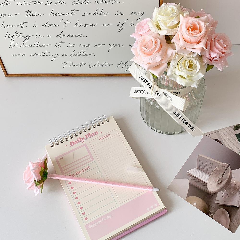 0,5 мм шариковая ручка с искусственным цветком, гелевая ручка с креативным дизайном и цветочным рисунком