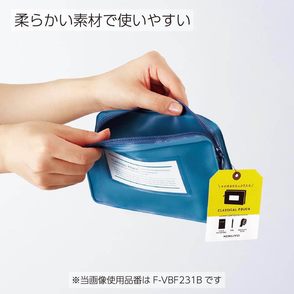 KOKUYO Пенал Пенал Чехол Большая вместимость Простой Прозрачный Классический Карман Oshikatsu F-VBF231T