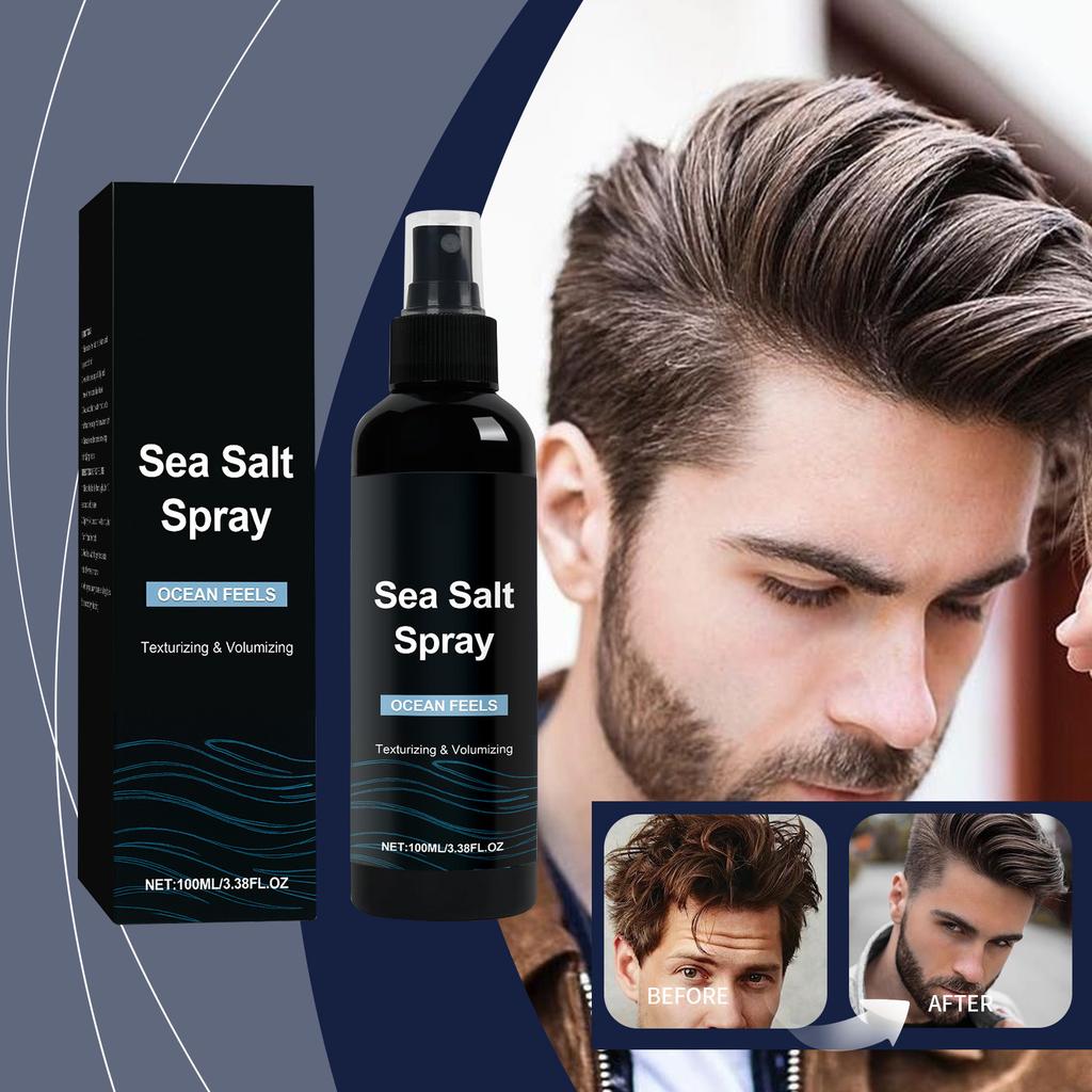 Men's Sea Styling Spray , Hair Root Texture Shaping , Quick-drying And Non-stiff Ingredients , Suitable For Multiple Scenarios ,100ML
