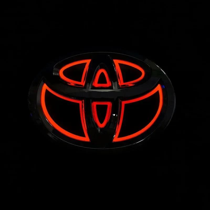 5D Car Front Grille Trunk Logo LED Light Retrofit for Toyota Corolla Reiz LANDCRUIS Camry PRADO Vios Yaris Highlander LVALON