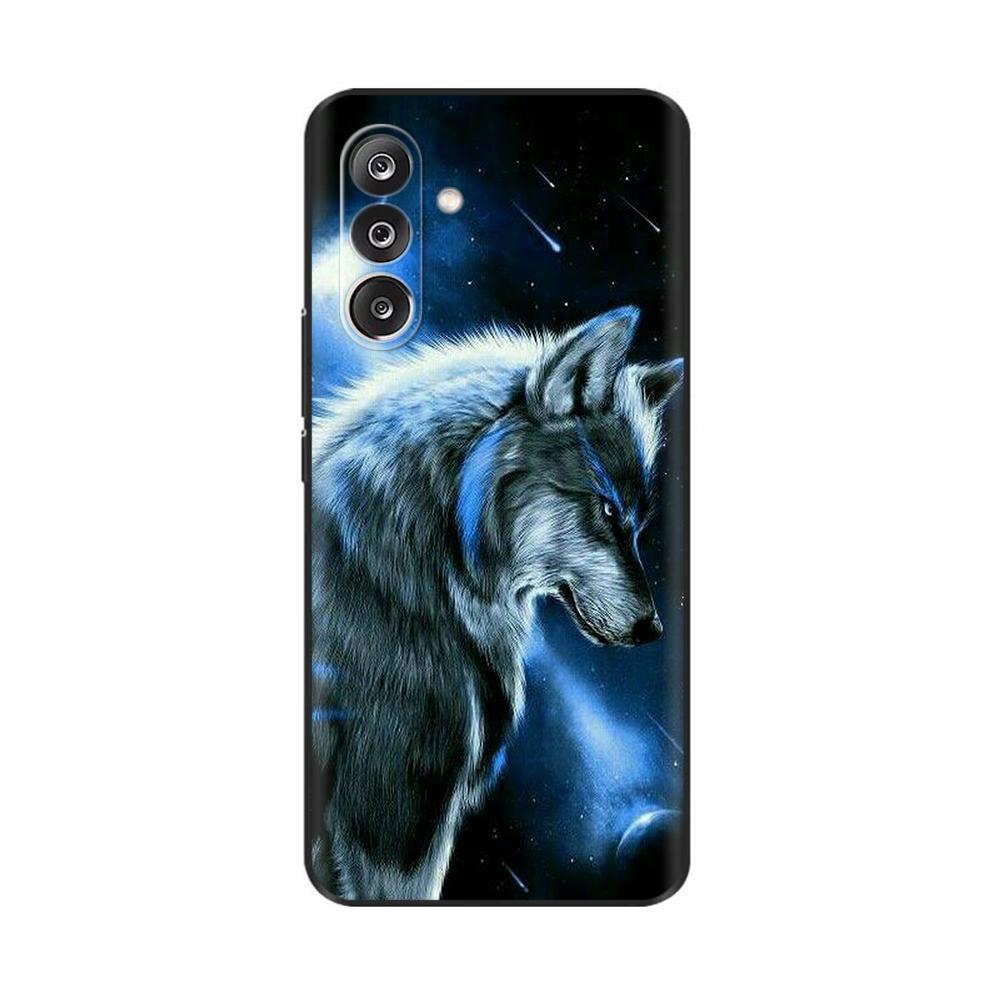 Чехол для Samsung M36 5G M366B Милые Цветы Кот Расписной Ударопрочный Силиконовый Задний Чехол Для Телефонов Samsung Galaxy M36 M35 M34