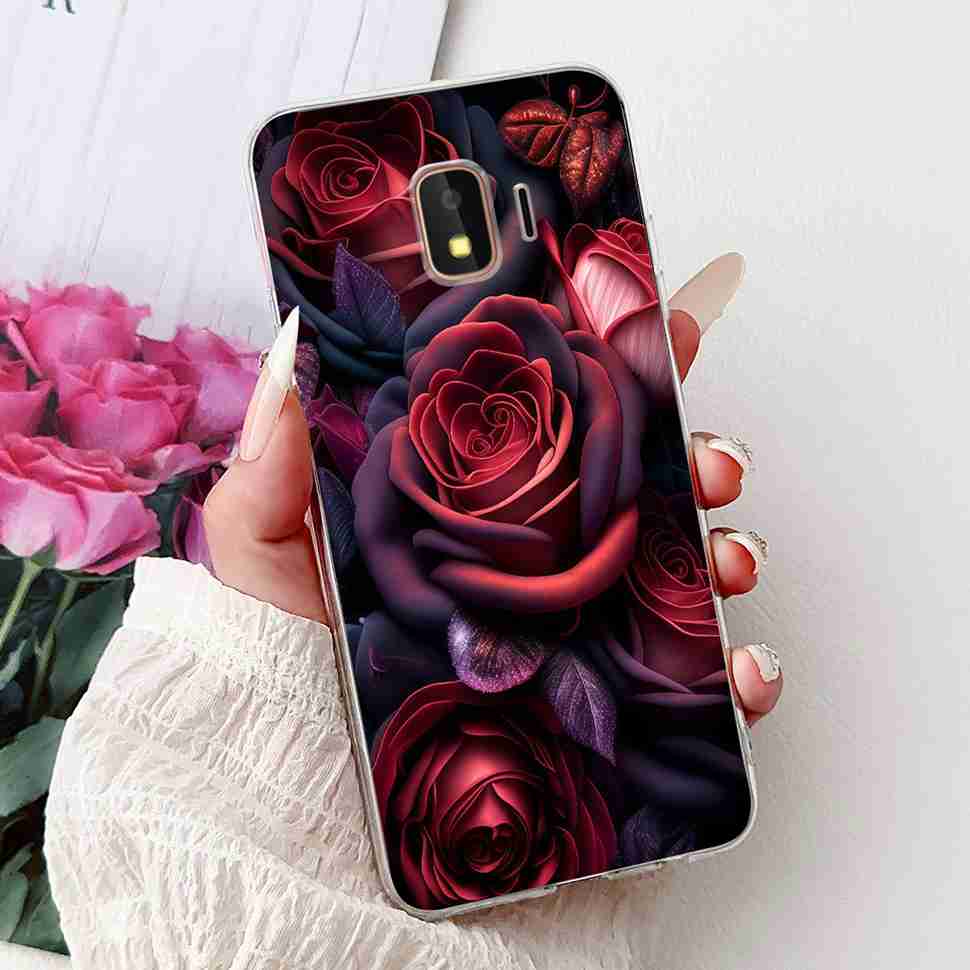 Чехол для Samsung Galaxy J2 Core 2018 Цветочный Дракон Мягкий Силикон ТПУ Задняя Крышка Для Samsung J2 Core J2 Pro 2018 Чехлы для Телефонов Сумки