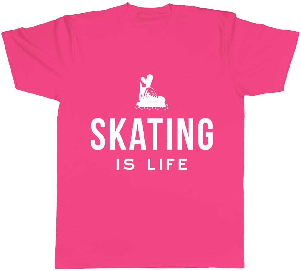 Roller Skating is Life Unisexs Unisexs Ladies TShirt Tee
