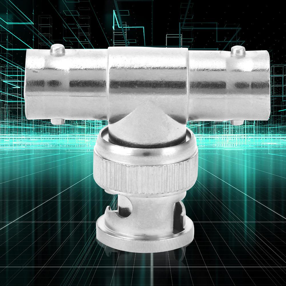 Premium Material BNC Connector T Shape Adapter with Zinc for Communication