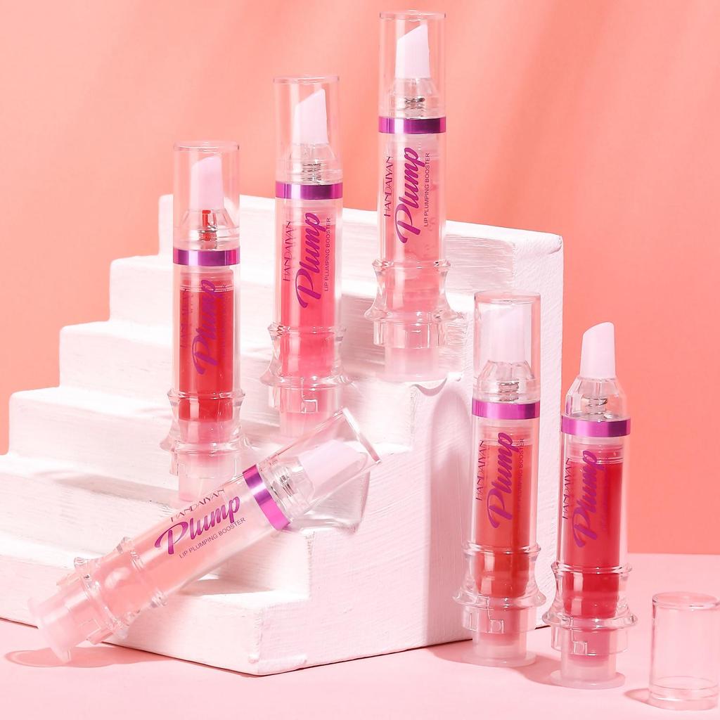 HANDAIYAN Усилитель для увеличения объема губ, сексуальная блестящая красная телесная помада, жидкая водостойкая увлажняющая масляная блеск для губ, макияж