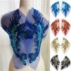 Colorful Sequined Embroidery Patches Phoenix Tail Feather Iron On Patches  Classic Fashion Dresses