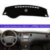 Автомобильная внутренняя крышка приборной панели для Hyundai Grandeur Azera 2006-2011 LHD RHD Dash Mat Carpet Cape Dashmat Солнцезащитный козырек от солнца