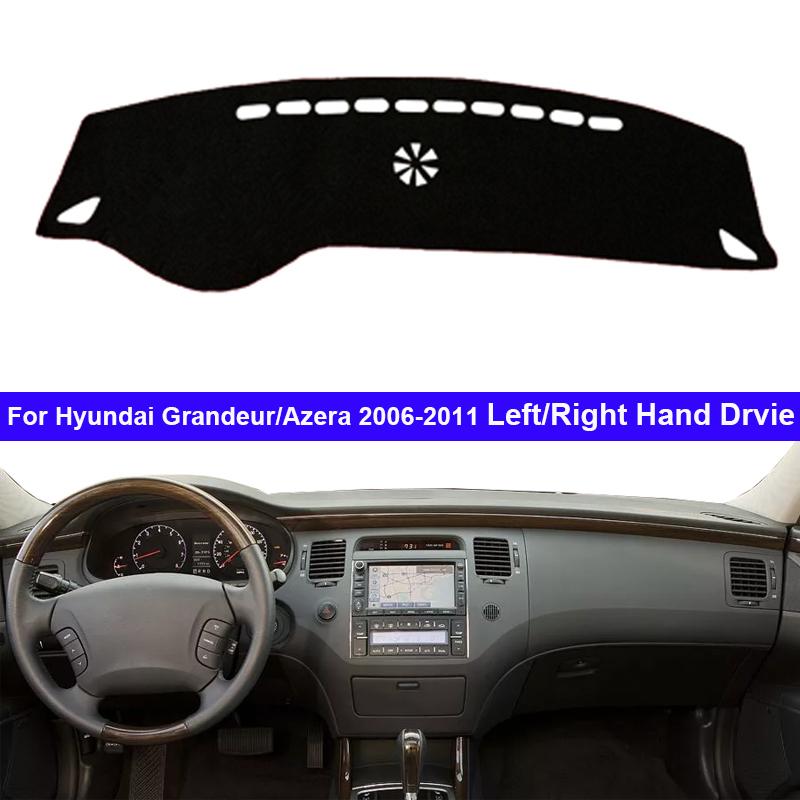 Автомобильная внутренняя крышка приборной панели для Hyundai Grandeur Azera 2006-2011 LHD RHD Dash Mat Carpet Cape Dashmat Солнцезащитный козырек от солнца