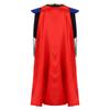 Boys Knight Costume Metallic Gloss Patchwork Top Back Invisible Zipper Long Sleeve Detachable Cape Cosplay Outfit