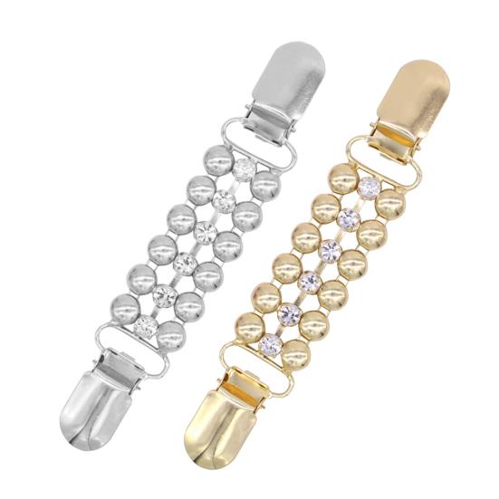 Женская рубашка со стразами и цепочкой без пуговиц, свитер, кардиган, зажим, декор