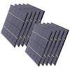 5/10 шт. Мини солнечные элементы 3 Вт 5 В Комплект солнечной системы 240 мА для DIY Зарядка Солнечные панели 10x10 см Для телефонов, ноутбуков, фонарей