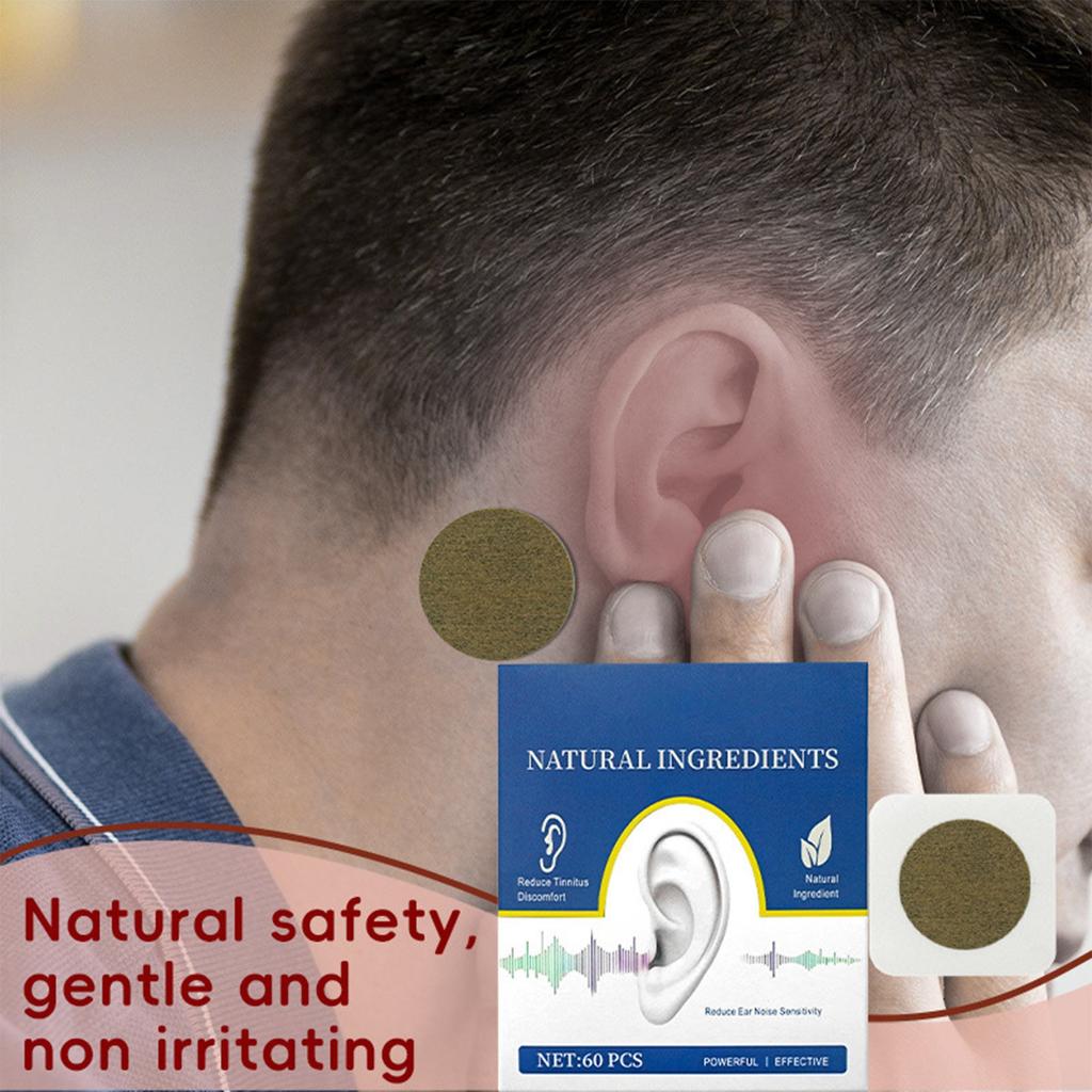 Патч Эффективно Уменьшает Шум В Ушах И Улучшает Дискомфорт В Ушах. Набор пластырей от тиннитуса, 60 шт.